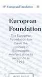 Mobile Screenshot of europeanfoundation.org