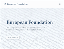 Tablet Screenshot of europeanfoundation.org